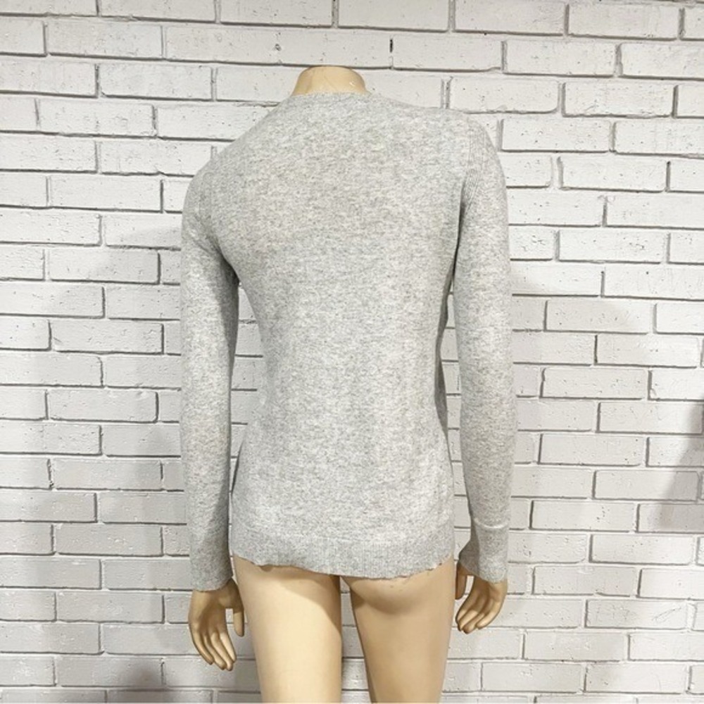 Banana Republic Italian Yarn Filpucci Crewneck Sweater Gray XS Slim Fit Classic - Picture 7 of 10